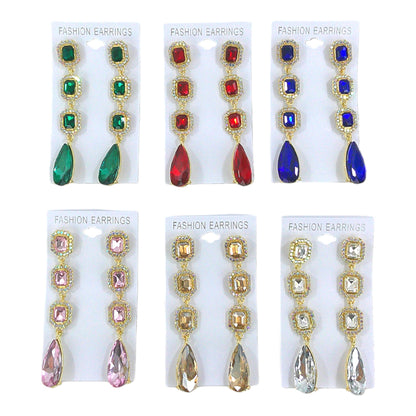 Pear Crystal Drop Bridal Earring ER4312-19 (12PC)