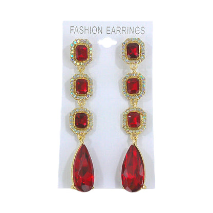 Pear Crystal Drop Bridal Earring ER4312-19 (12PC)