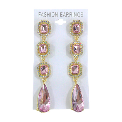 Pear Crystal Drop Bridal Earring ER4312-19 (12PC)