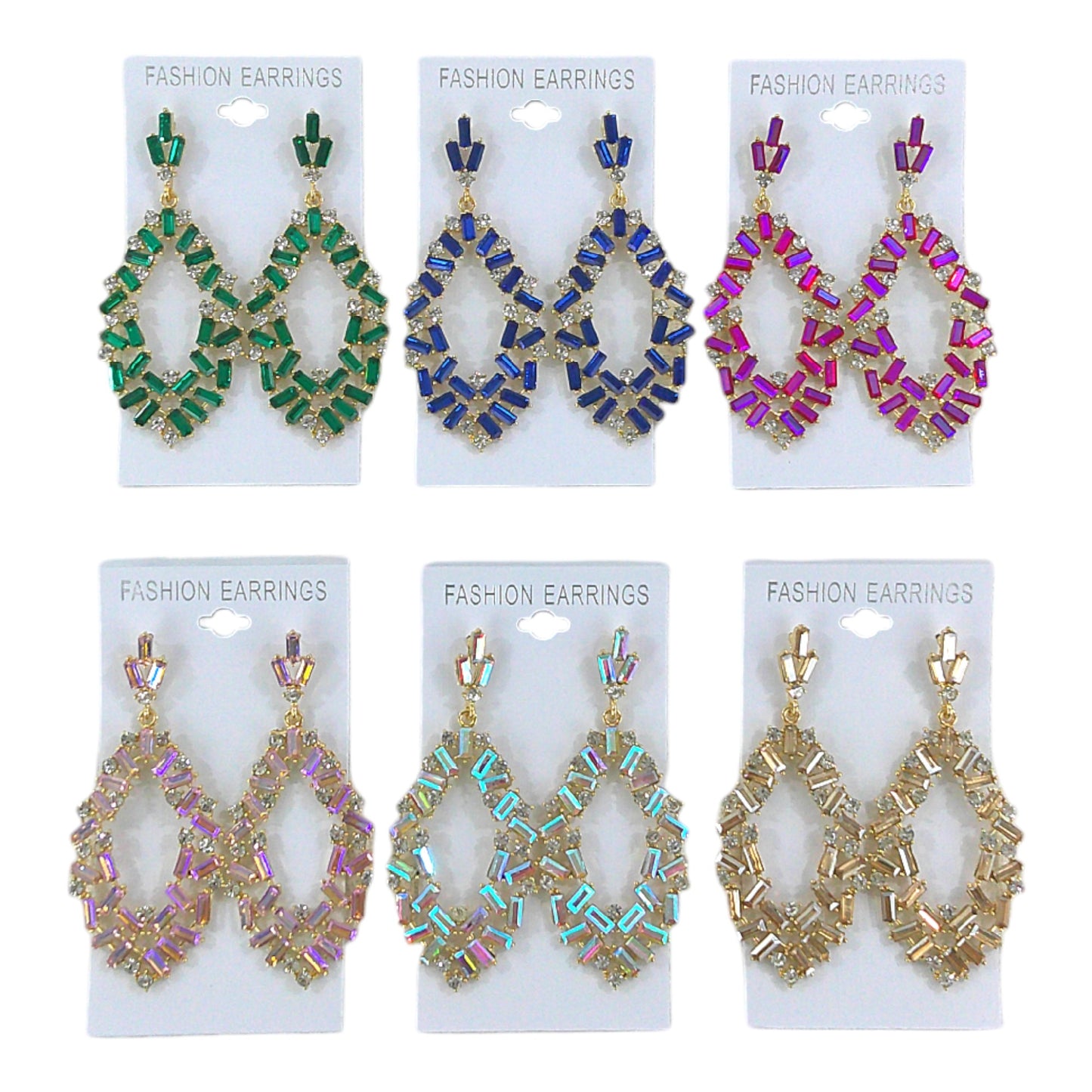 Crystal Oval Drop Bridal Earring ER4312-20 (12PC)