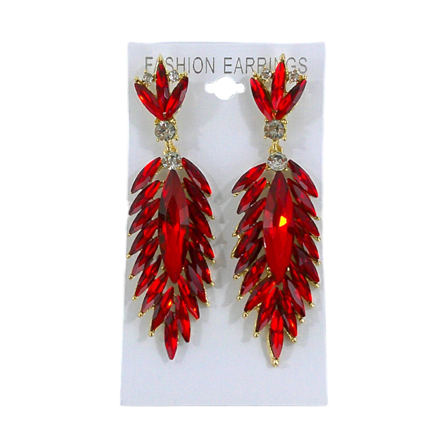 Crystal Feather Drop Bridal Earring ER4312-23 (12PC)