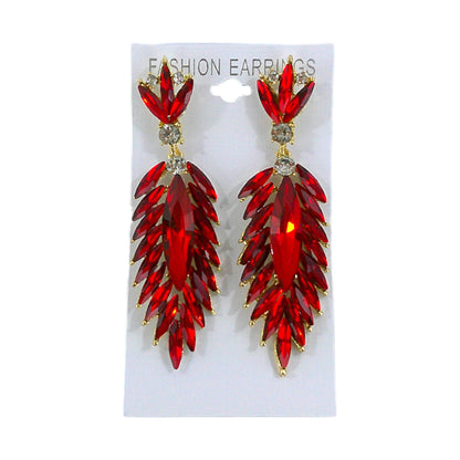 Crystal Feather Drop Bridal Earring ER4312-23 (12PC)