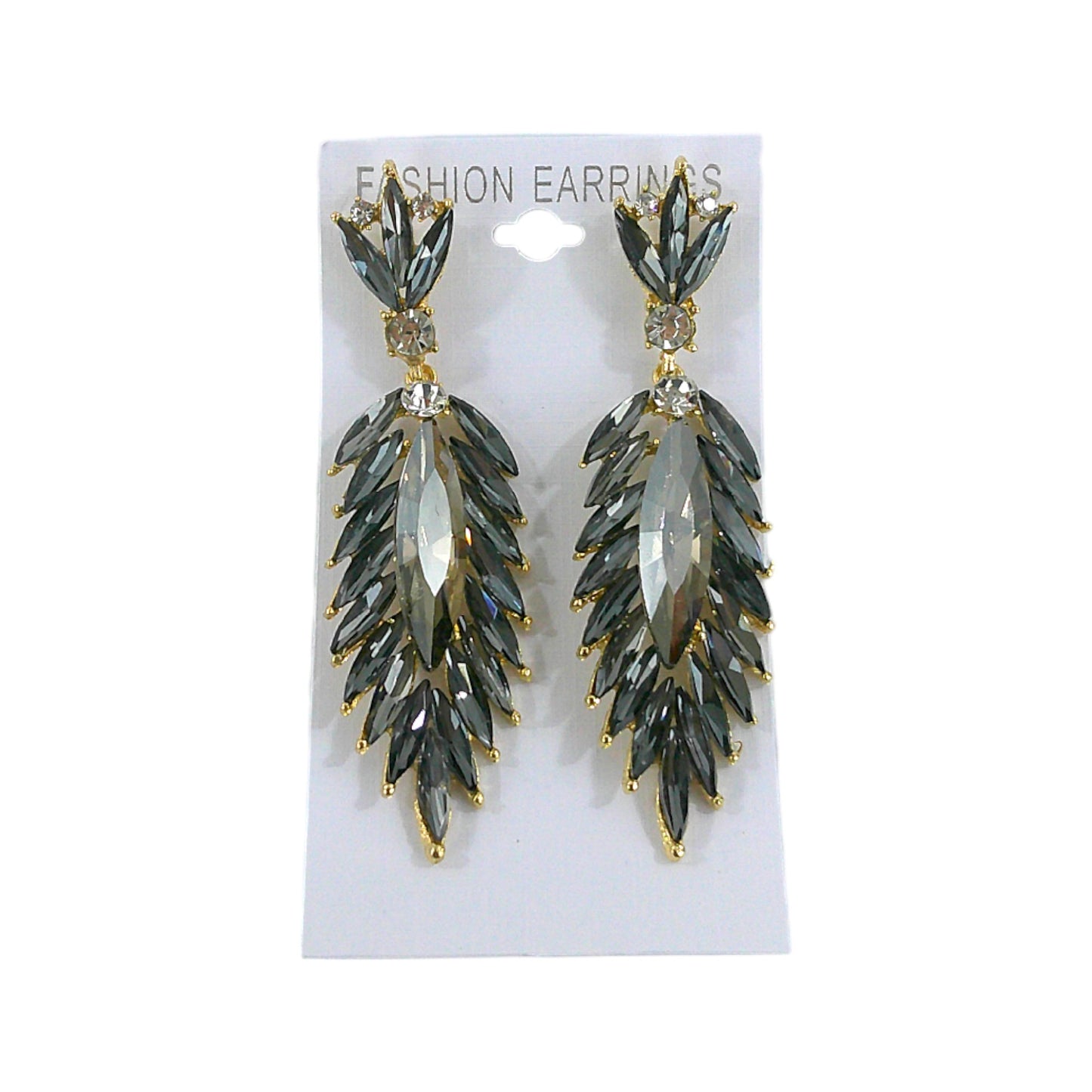 Crystal Feather Drop Bridal Earring ER4312-23 (12PC)