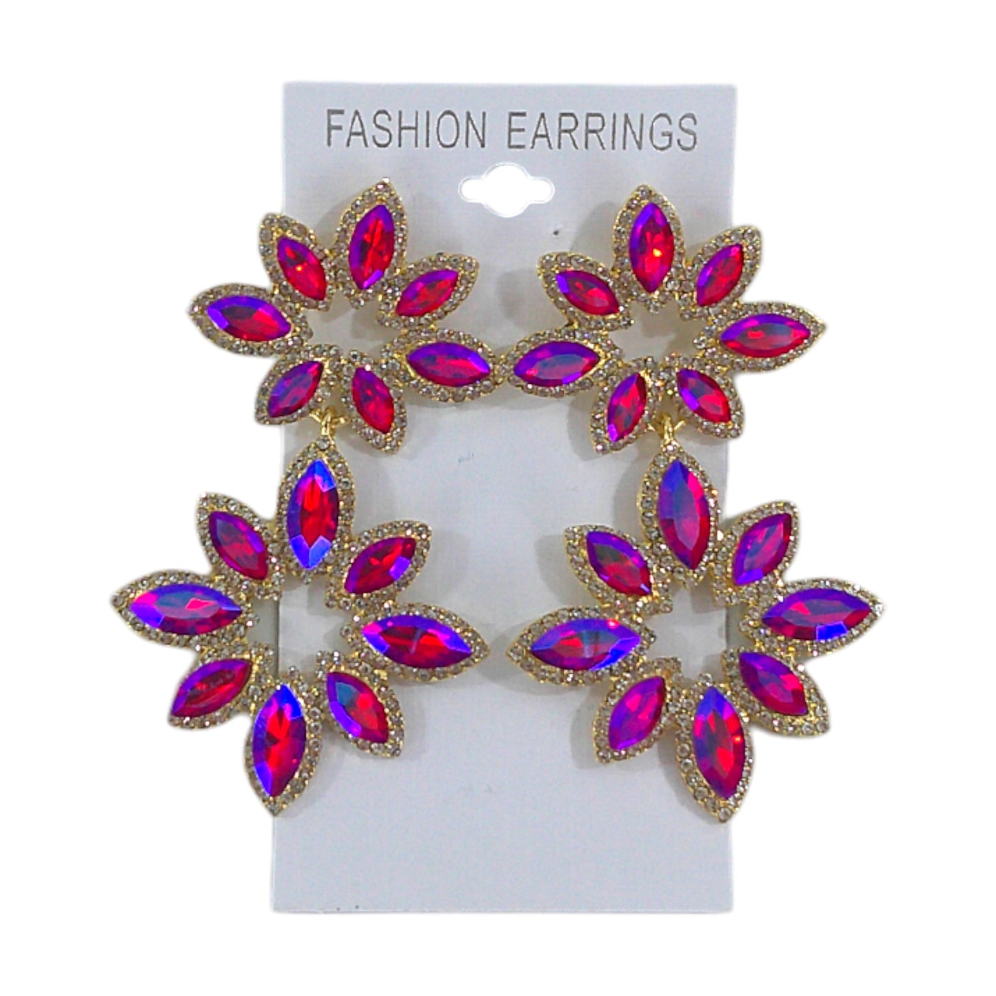 Crystal Flower Drop Bridal Earring ER4312-37 (12PC)