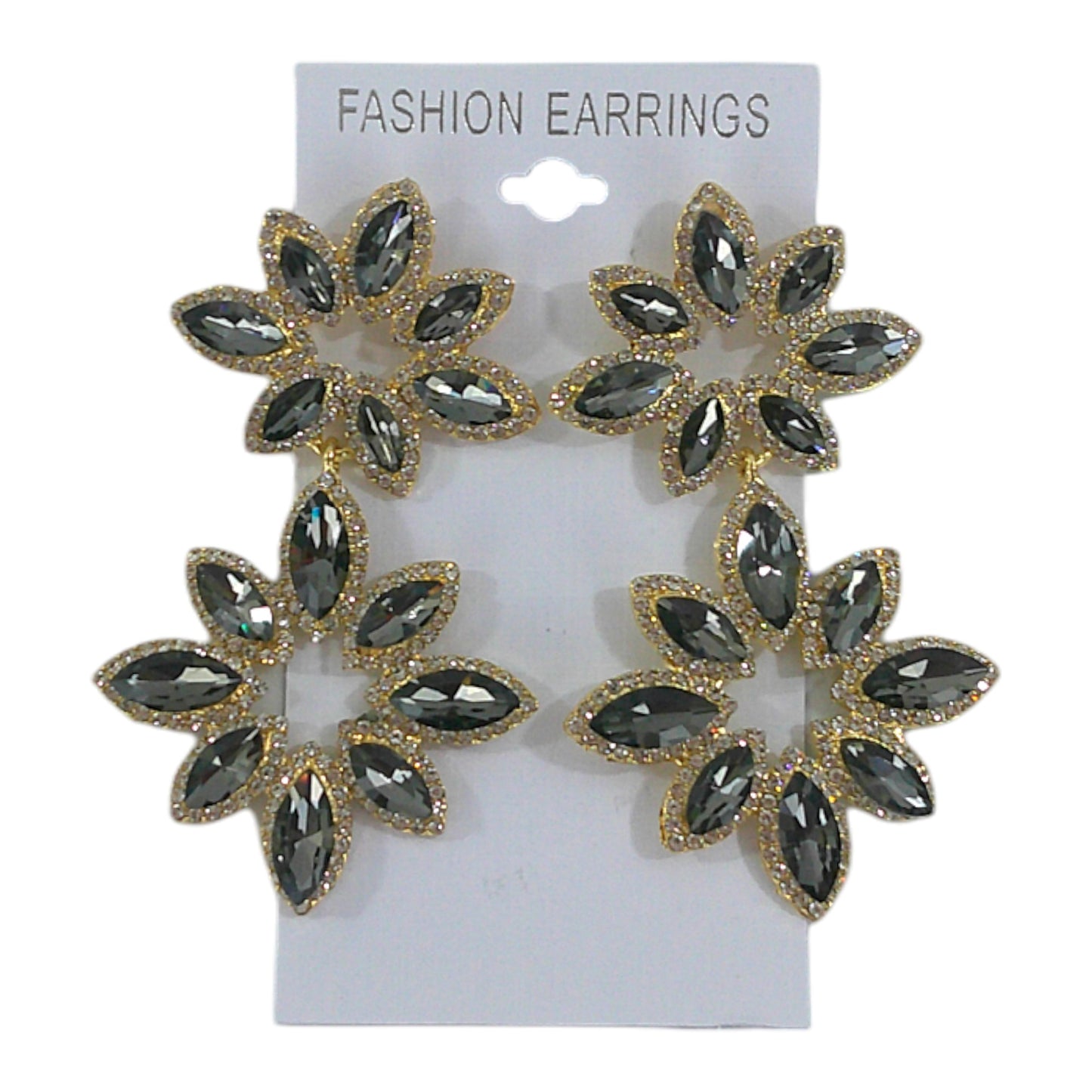 Crystal Flower Drop Bridal Earring ER4312-37 (12PC)