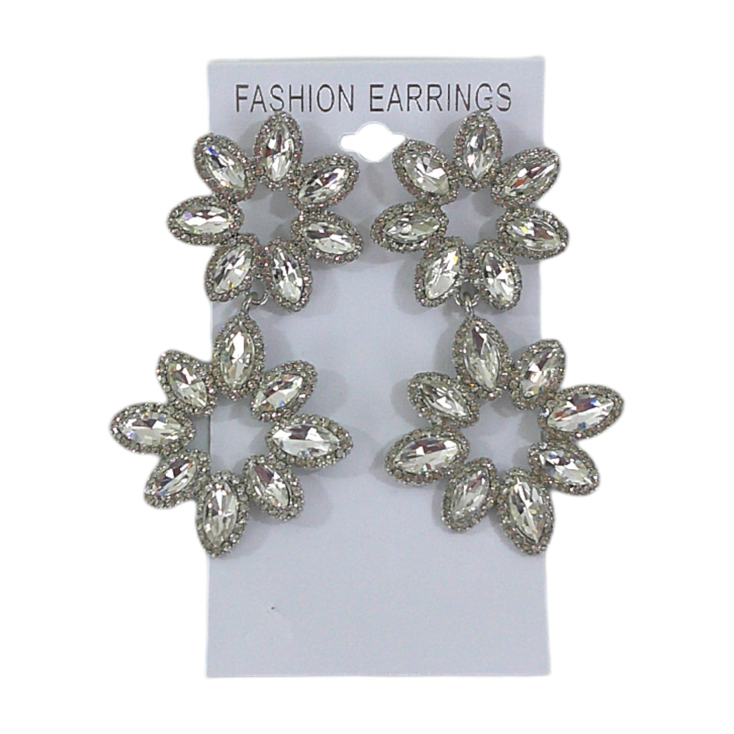 Crystal Flower Drop Bridal Earring ER4312-37 (12PC)