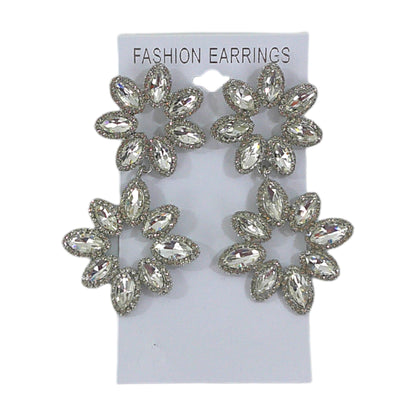 Crystal Flower Drop Bridal Earring ER4312-37 (12PC)