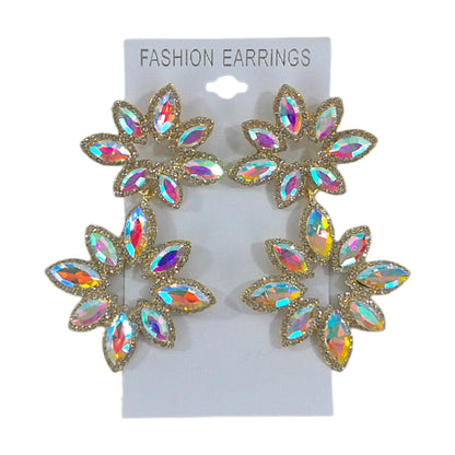 Crystal Flower Drop Bridal Earring ER4312-37 (12PC)