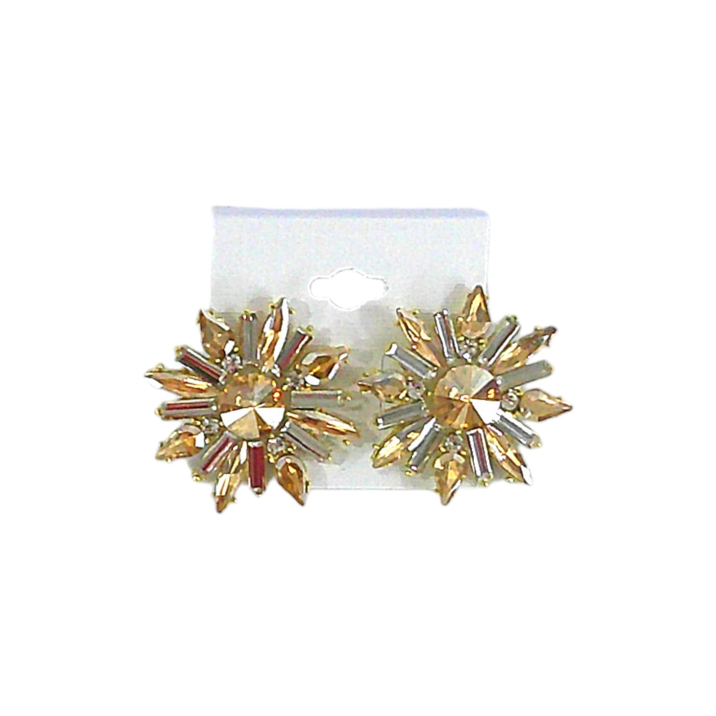 Multi Crystal Bridal Earring ER4312-3 (12PC)