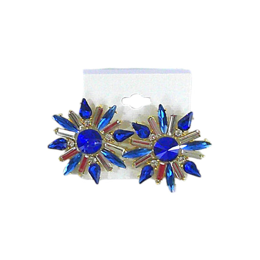Multi Crystal Bridal Earring ER4312-3 (12PC)