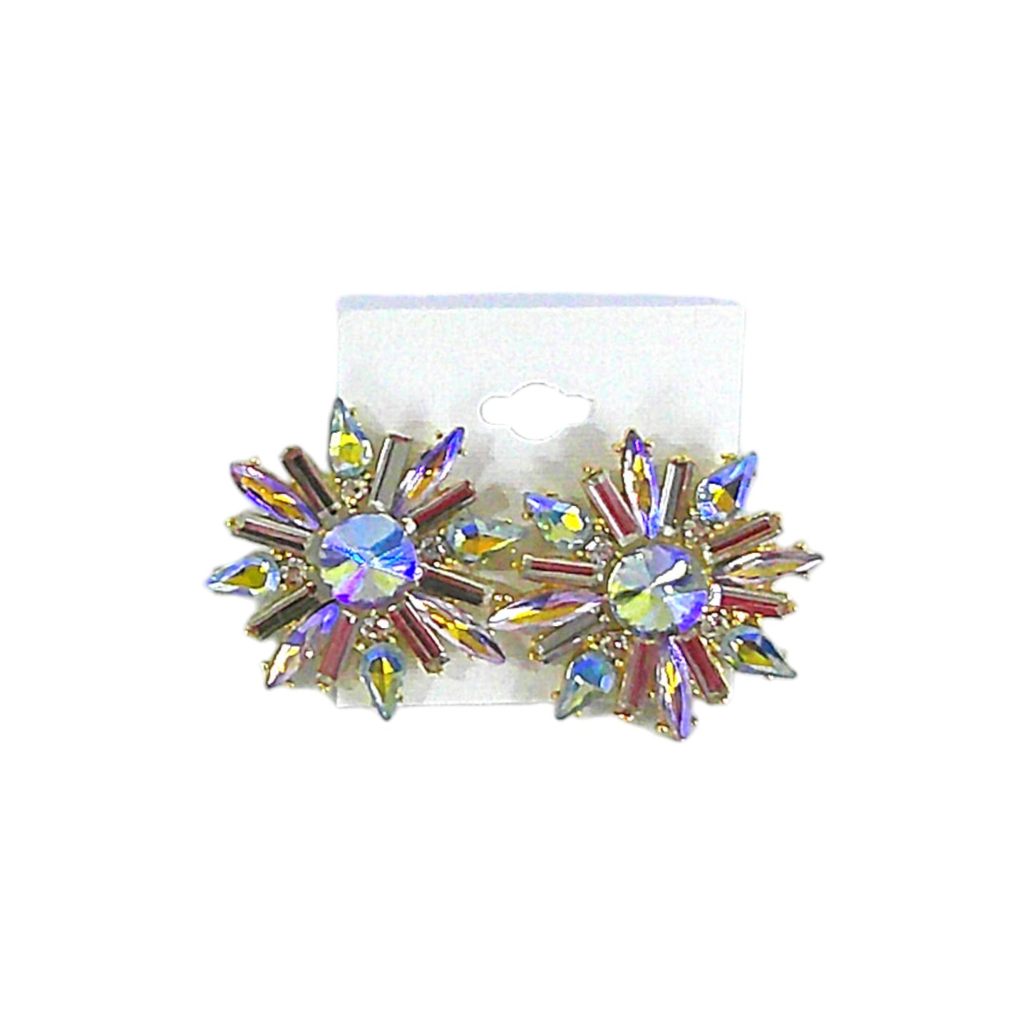 Multi Crystal Bridal Earring ER4312-3 (12PC)