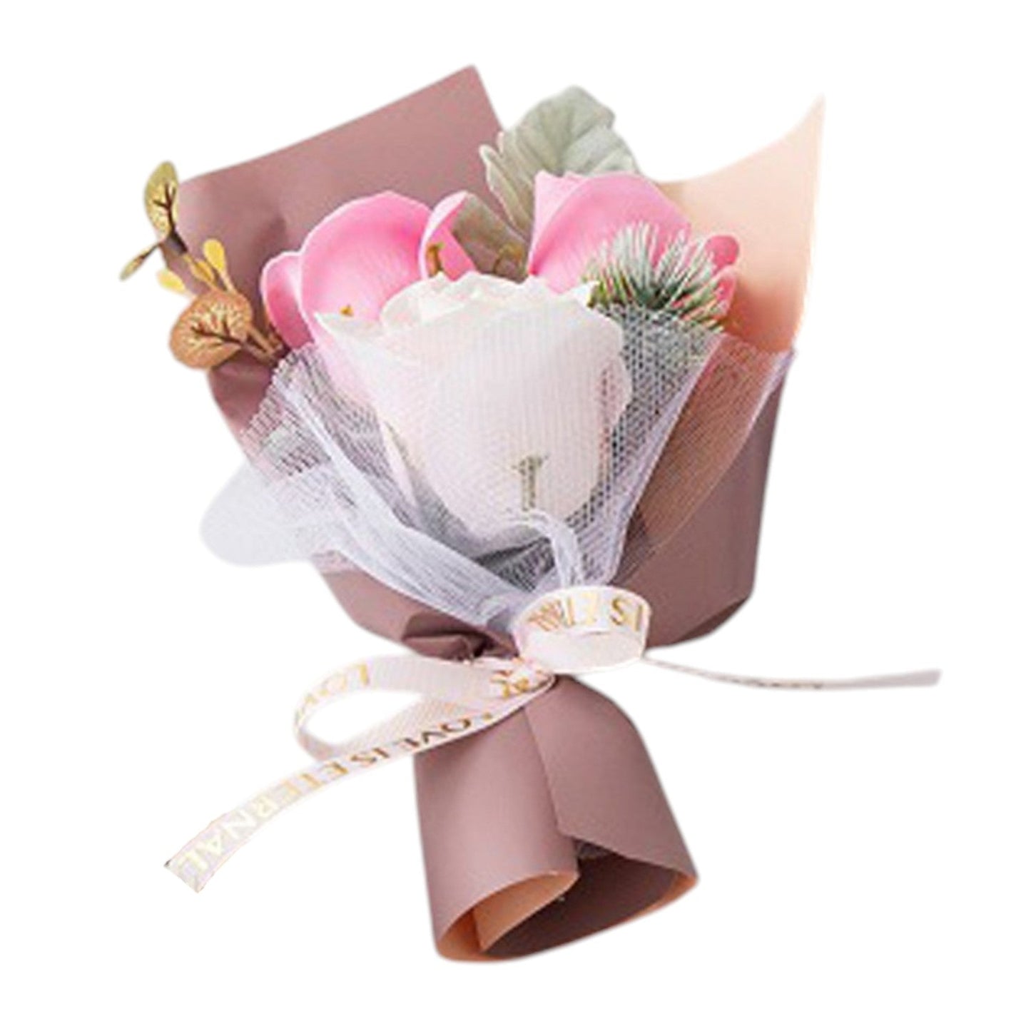 Mix Rose Short Stem Artificial Flower Bouquet FA006-C (12PC)