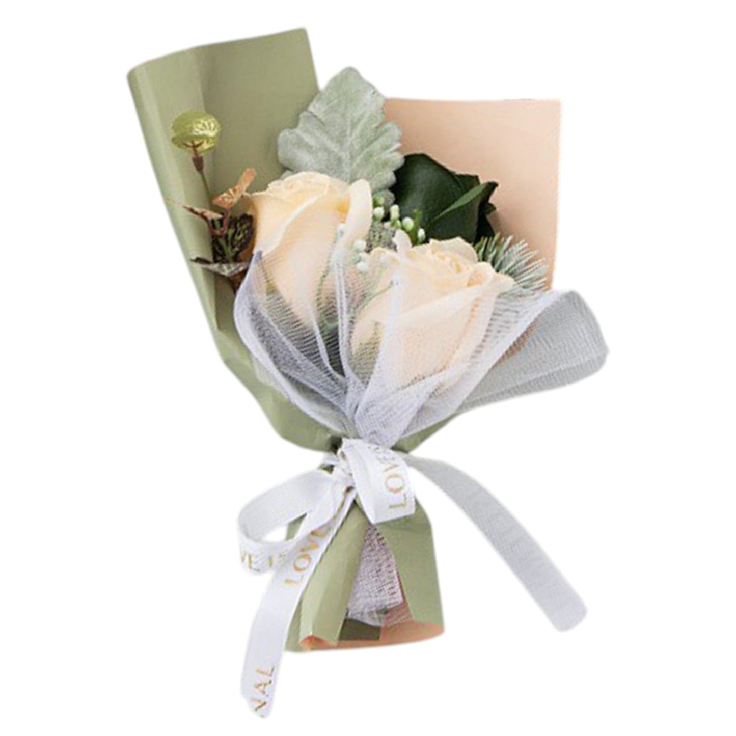 Mix Rose Short Stem Artificial Flower Bouquet FA006-C (12PC)