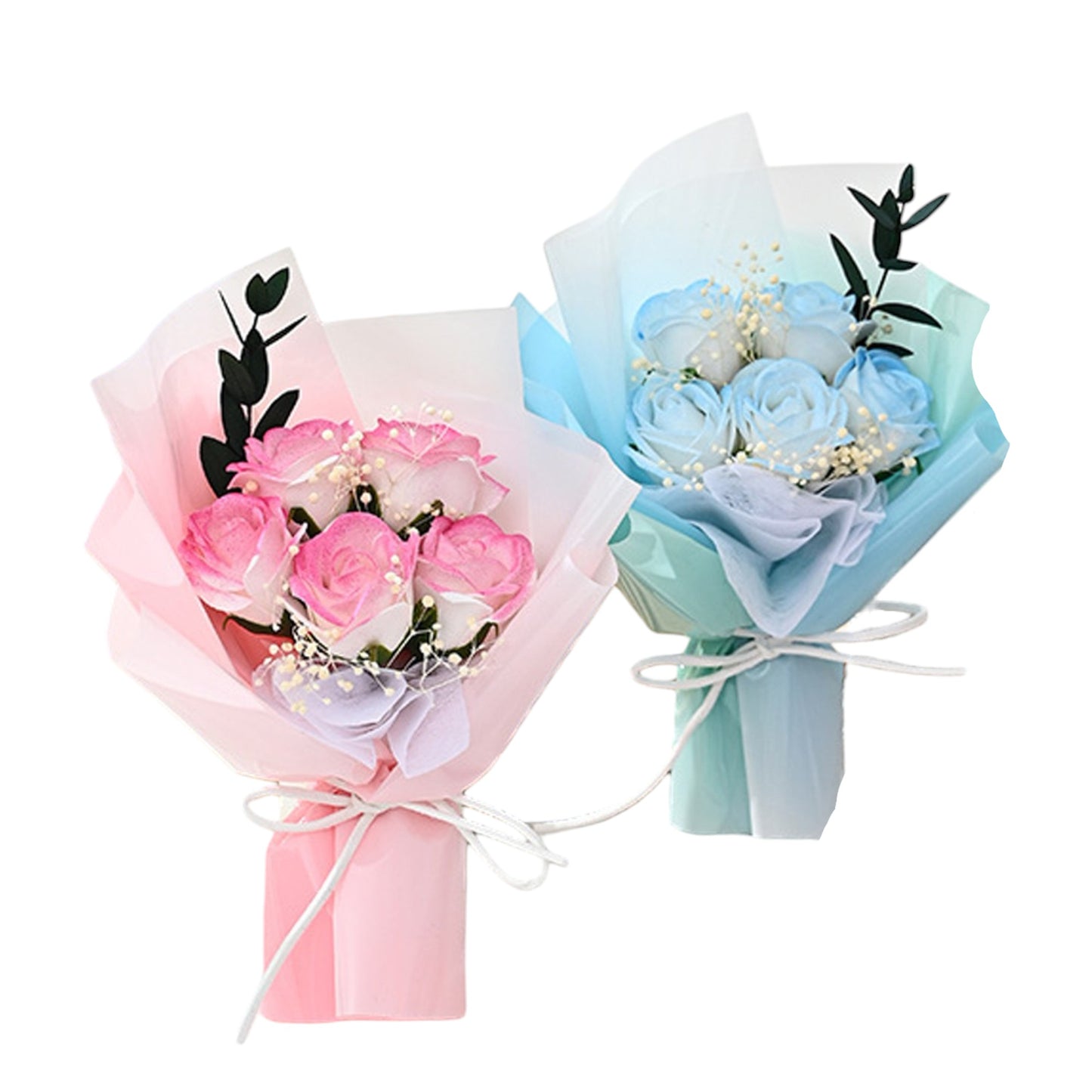 Mix Rose Short Stem Artificial Flower Bouquet FA009 (12PC)