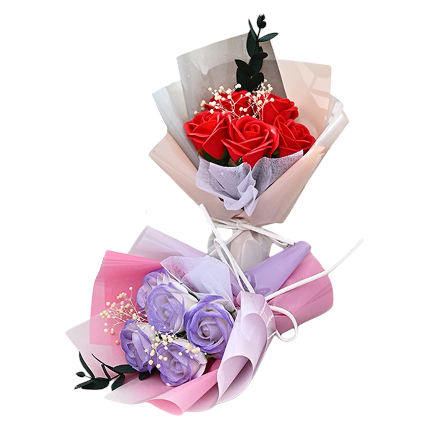 Mix Rose Short Stem Artificial Flower Bouquet FA009 (12PC)