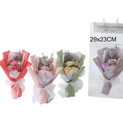 Mix Rose Short Stem Artificial Flower Bouquet FA010-C (12PC)