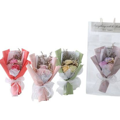 Mix Rose Short Stem Artificial Flower Bouquet FA010-C (12PC)