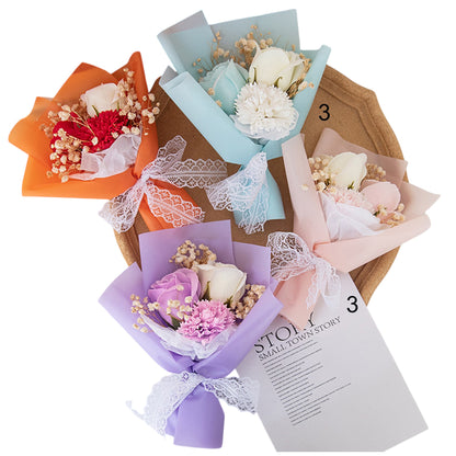 Mix Rose Short Stem Artificial Flower Bouquet FA015-C (12PC)