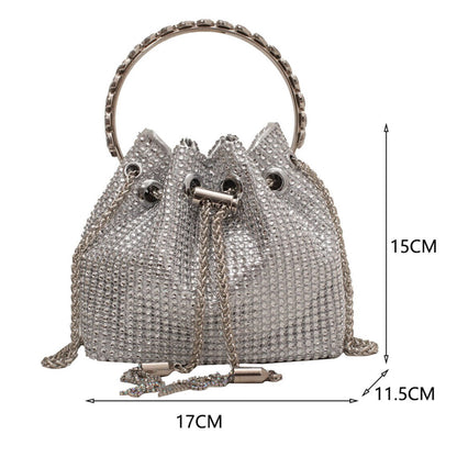 Rhinestone Drawstring Evening Purse FB7263 (1pc)
