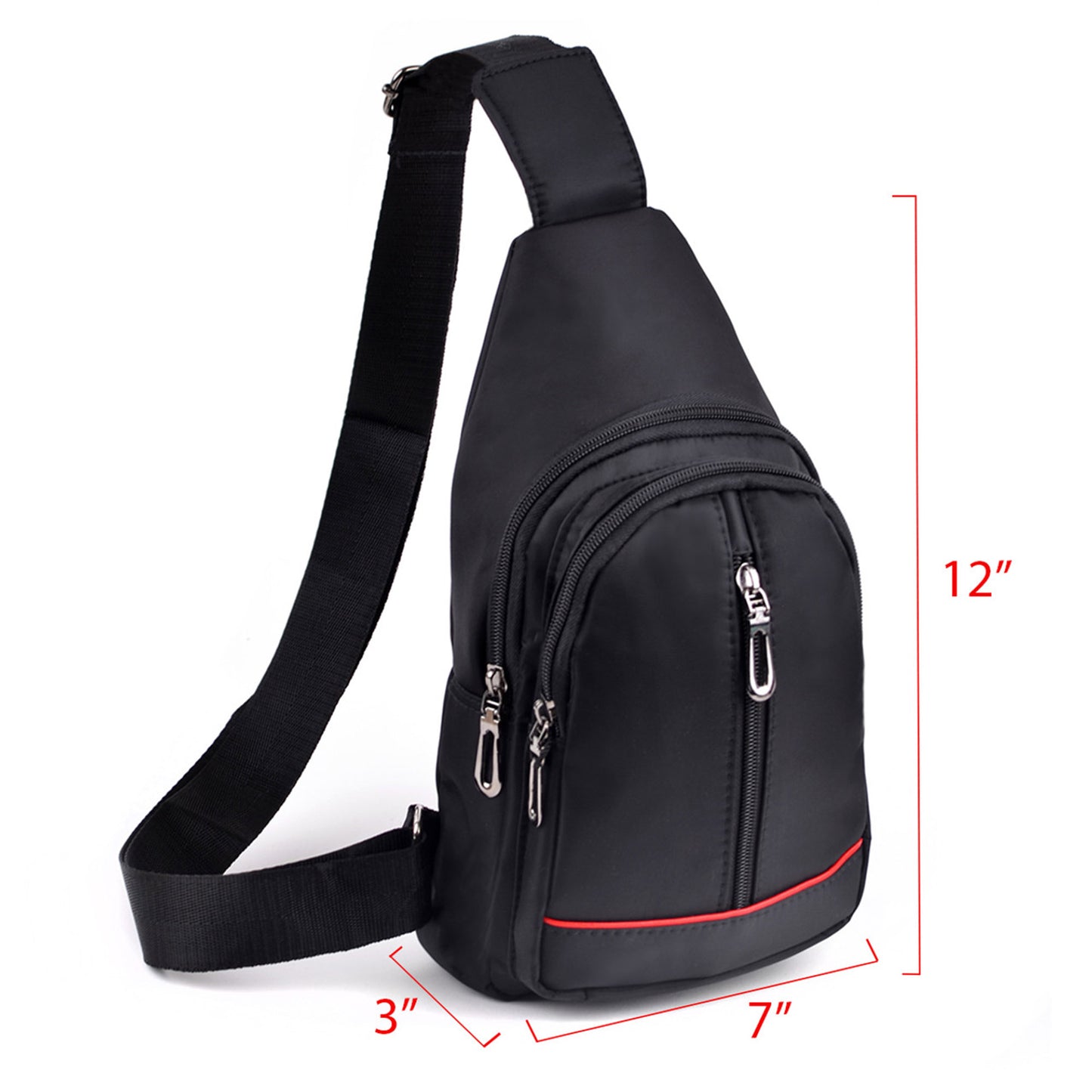 Nylon Crossbody Sling Bag FBG1822 (6PC)