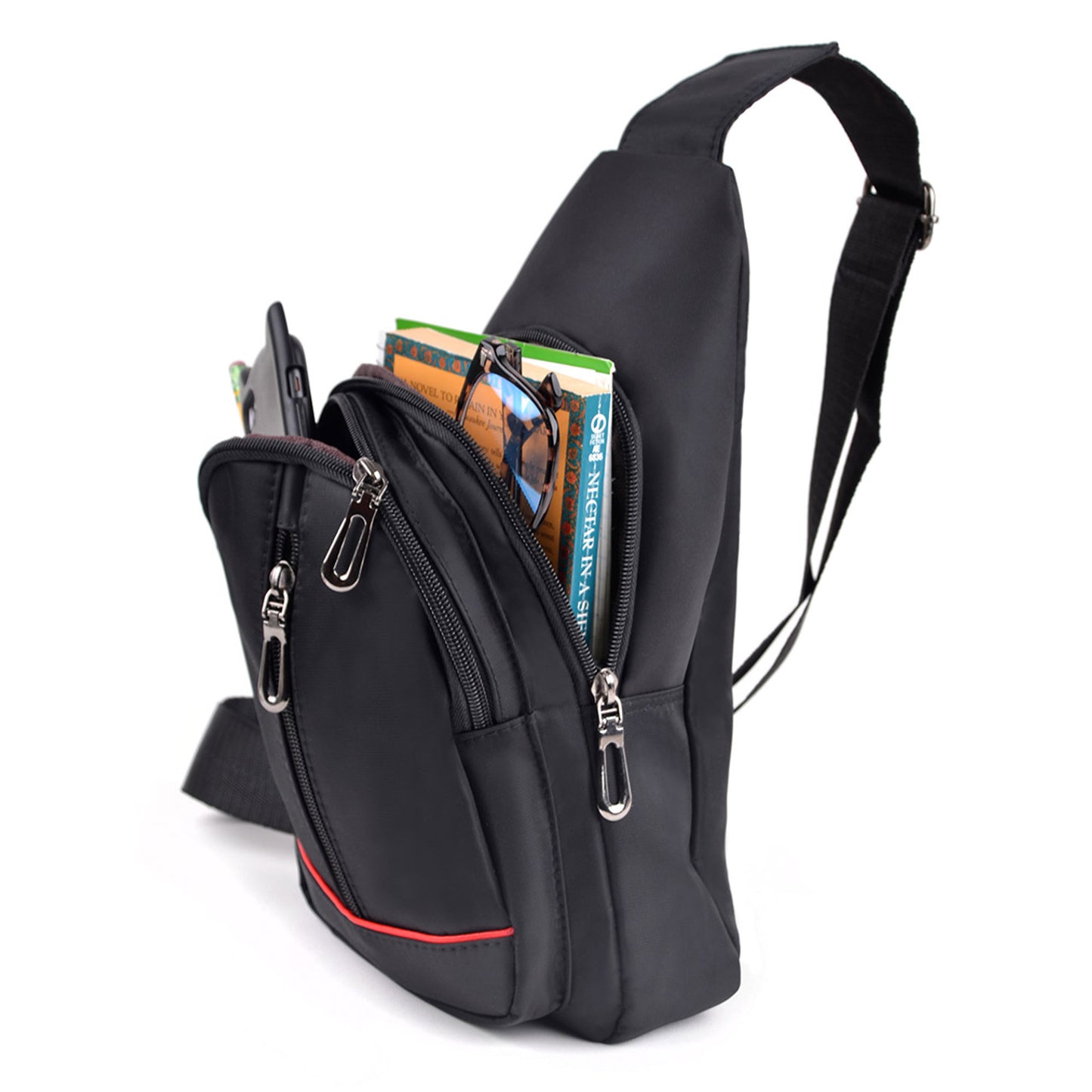 Nylon Crossbody Sling Bag FBG1822 (6PC)
