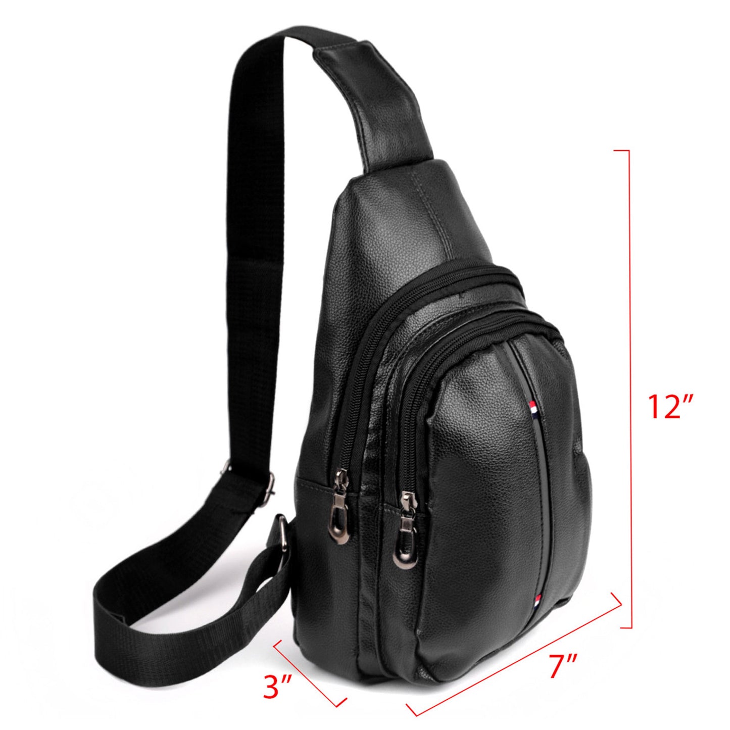 Leather Crossbody Sling Bag FBG1824 (6PC)