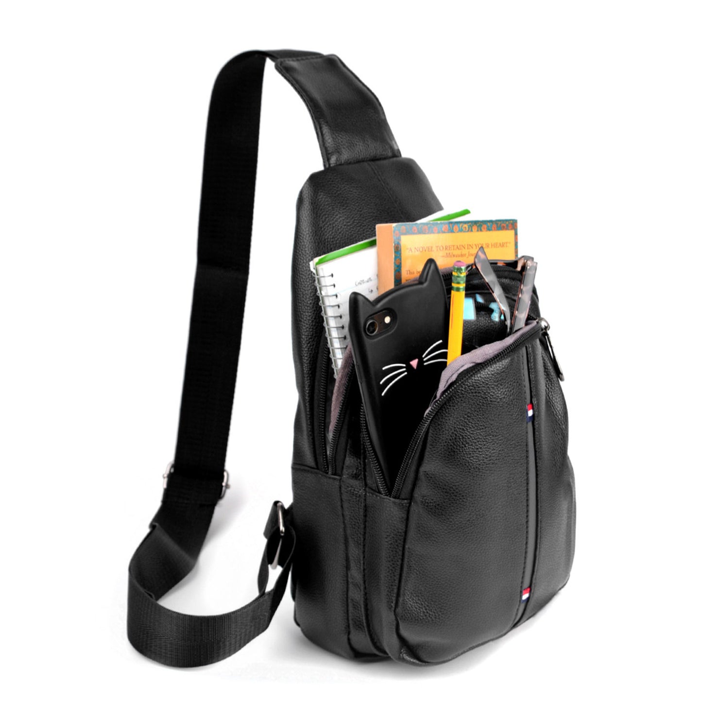 Leather Crossbody Sling Bag FBG1824 (6PC)