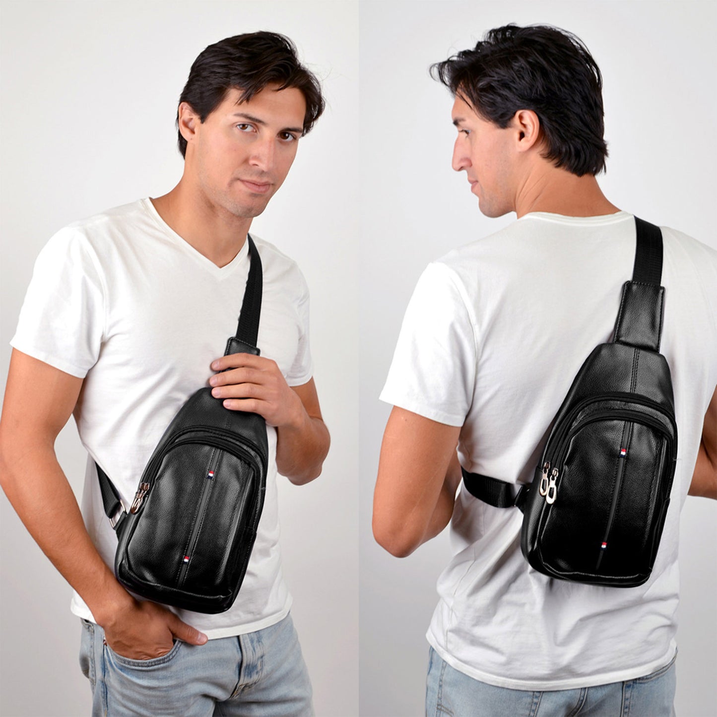 Leather Crossbody Sling Bag FBG1824 (6PC)