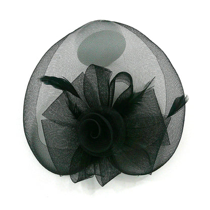 Kentucky Derby & Tea Party Flower Feather Hat FF805 (2PC)