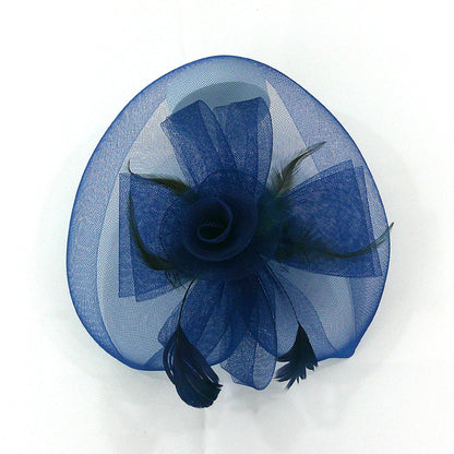 Kentucky Derby & Tea Party Flower Feather Hat FF805 (2PC)