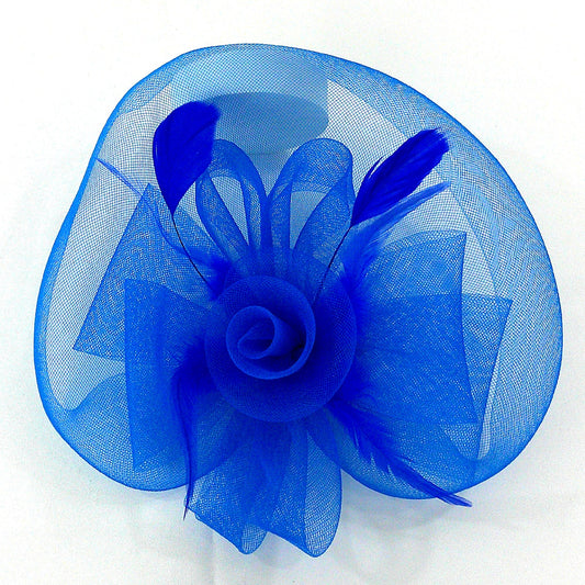 Kentucky Derby & Tea Party Flower Feather Hat FF805... (3PC)