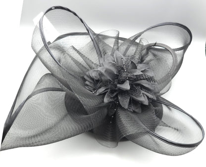 Fascinator Kentucky Derby & Tea Party Flower Feather Hat FF813(3PC)