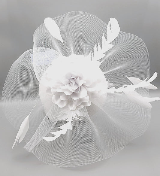 Fascinator Kentucky Derby & Tea Party Flower Feather Hat FF815(3PC)