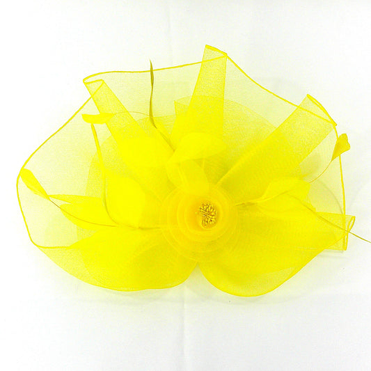 Kentucky Derby & Tea Party Flower Feather Hat FF912.. (3PC)