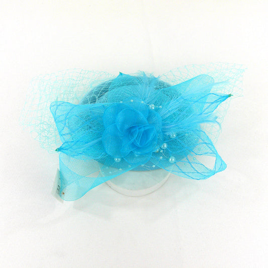 Kentucky Derby & Tea Party Flower Feather Hat FF917.. (3PC)