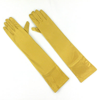 Satin 18 Inch Long Gloves FG528-12BL (6pc)