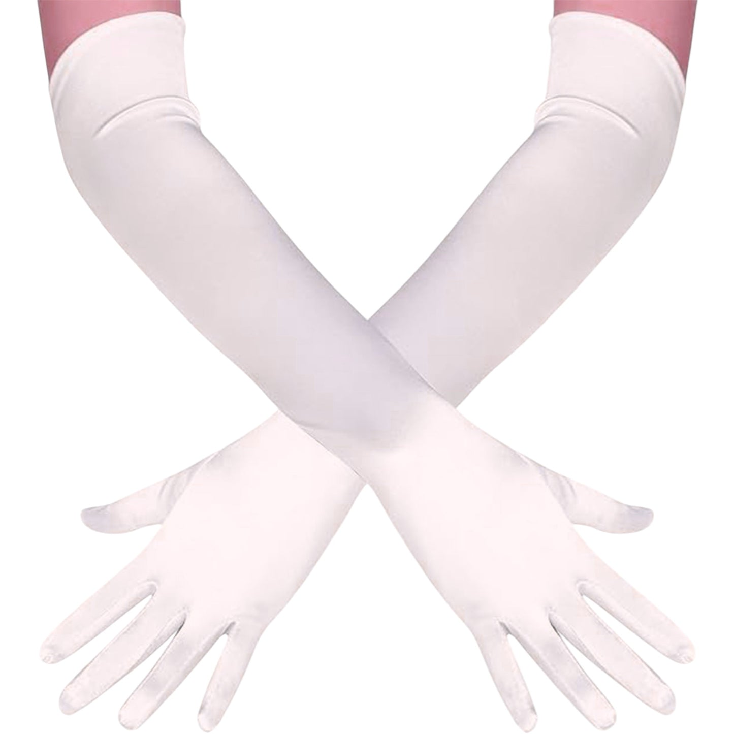Satin 18 Inch Long Gloves FG528-12BL (6pc)