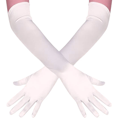 Satin 18 Inch Long Gloves FG528-12BL (6pc)