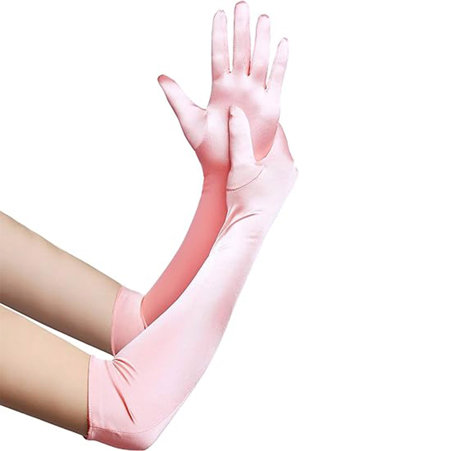 Satin 18 Inch Long Gloves FG528-12BL (6pc)