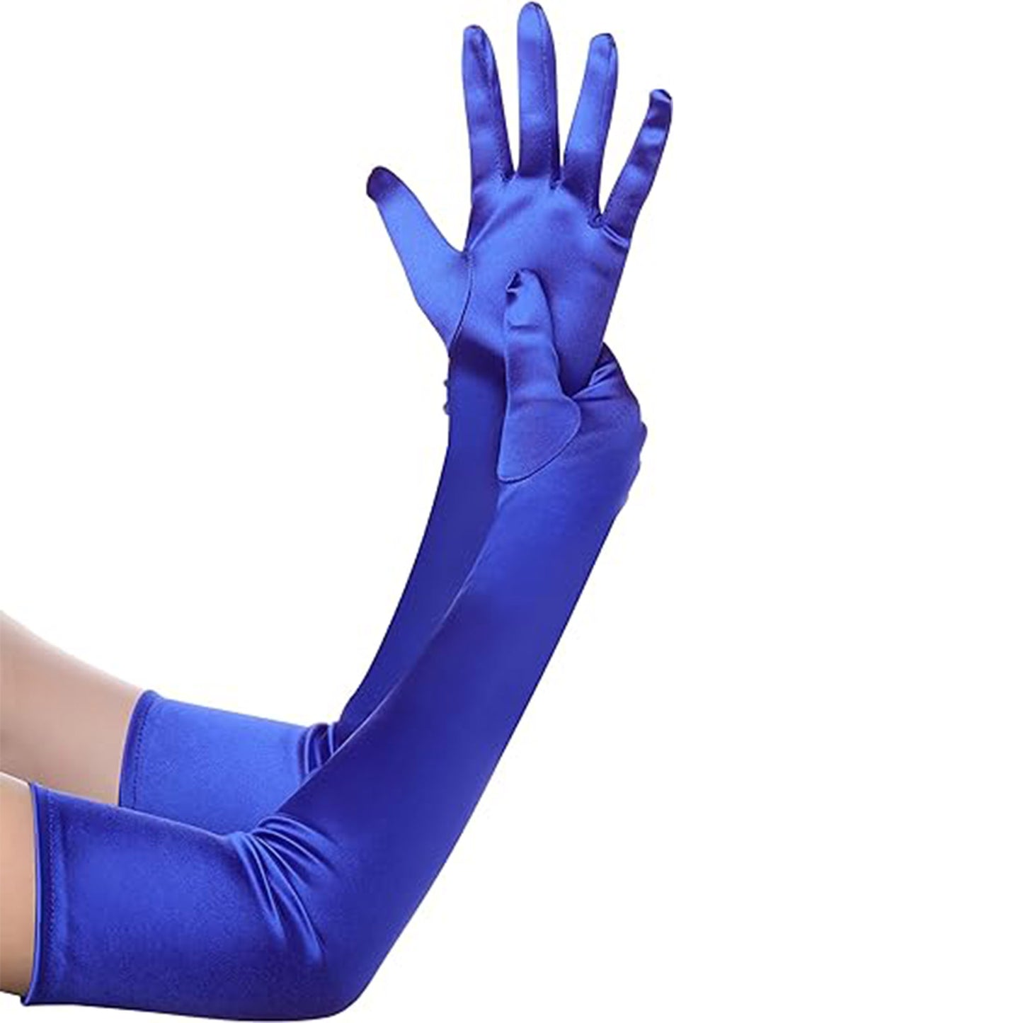 Satin 18 Inch Long Gloves FG528-12BL (6pc)
