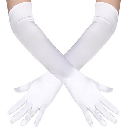 Satin 18 Inch Long Gloves FG528-12BL (6pc)