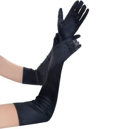 Satin 22 Inch Long Gloves FG528-16BL (6pc)