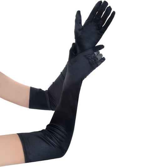 Satin 22 Inch Long Gloves FG528-16BL (6pc)