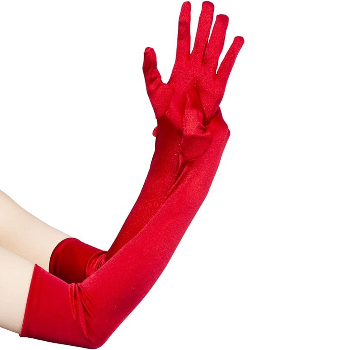 Satin 22 Inch Long Gloves FG528-16BL (6pc)