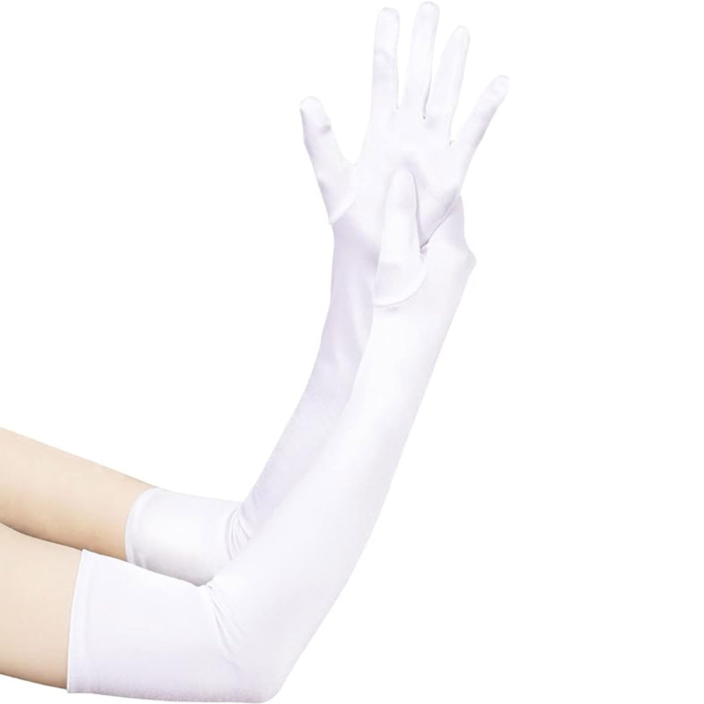 Satin 22 Inch Long Gloves FG528-16BL (6pc)