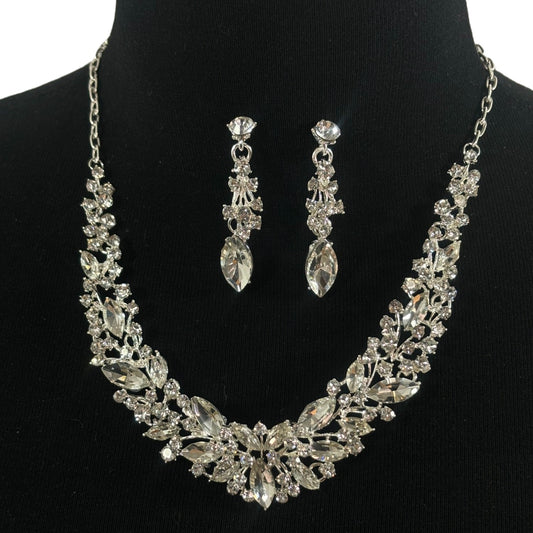 Crystal Necklace Earring Set FJN366 (1PC)