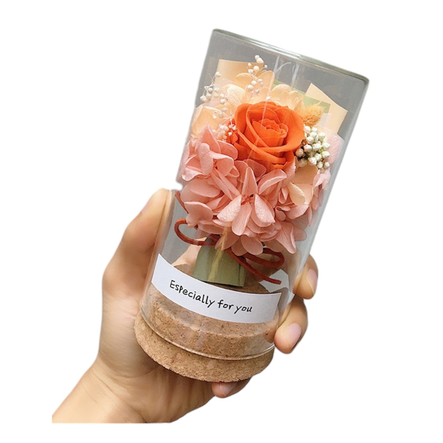 MIX ARTIFICIAL FLOWER WITH CORK BOTTOM CASE FN017 (12PC)