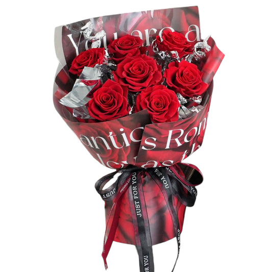 RED ROSE ARTIFICIAL FLOWER BOUQUET FN022 (1PC)
