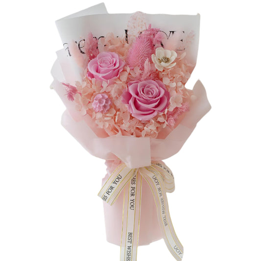 PINK ROSE MIX ARTIFICIAL FLOWER BOUQUET FN026 (1PC)
