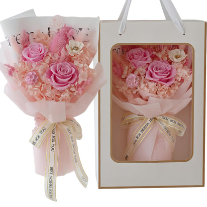 Pink Rose Mix Artificial Flower Bouquet FN026 (1PC)